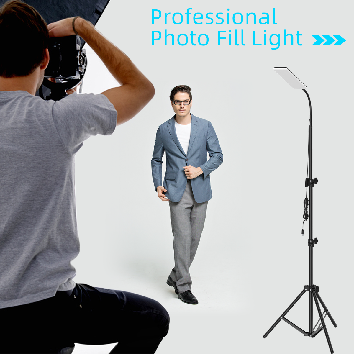 Upgraded Head 84*LED 1.8m Adjustable Tripod Stand Light Portable Outdoor LED Work Lamp Photography Fill Emergency Camping Lantern