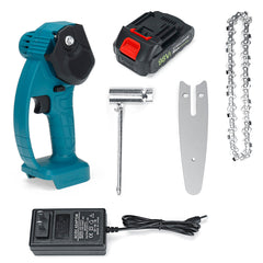 550W 98VF 4inch Rechargeable Electric Chain Saw Woodworking Cutting Saw