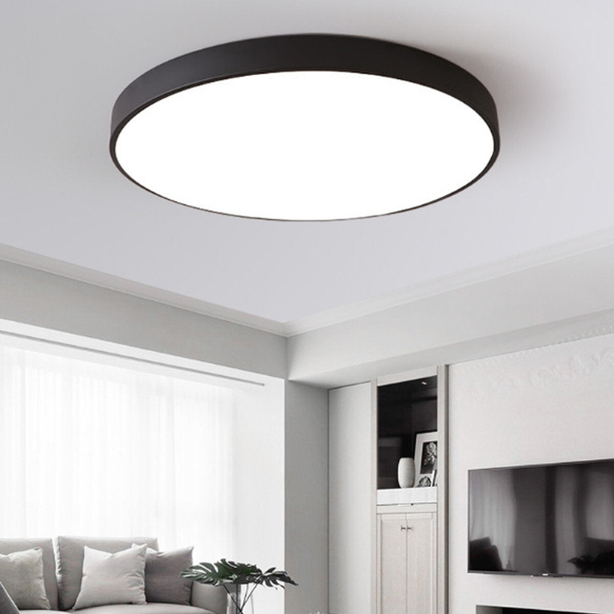LED Ceiling Light Ultra Thin Flush Mount Kitchen Round Home Fixture