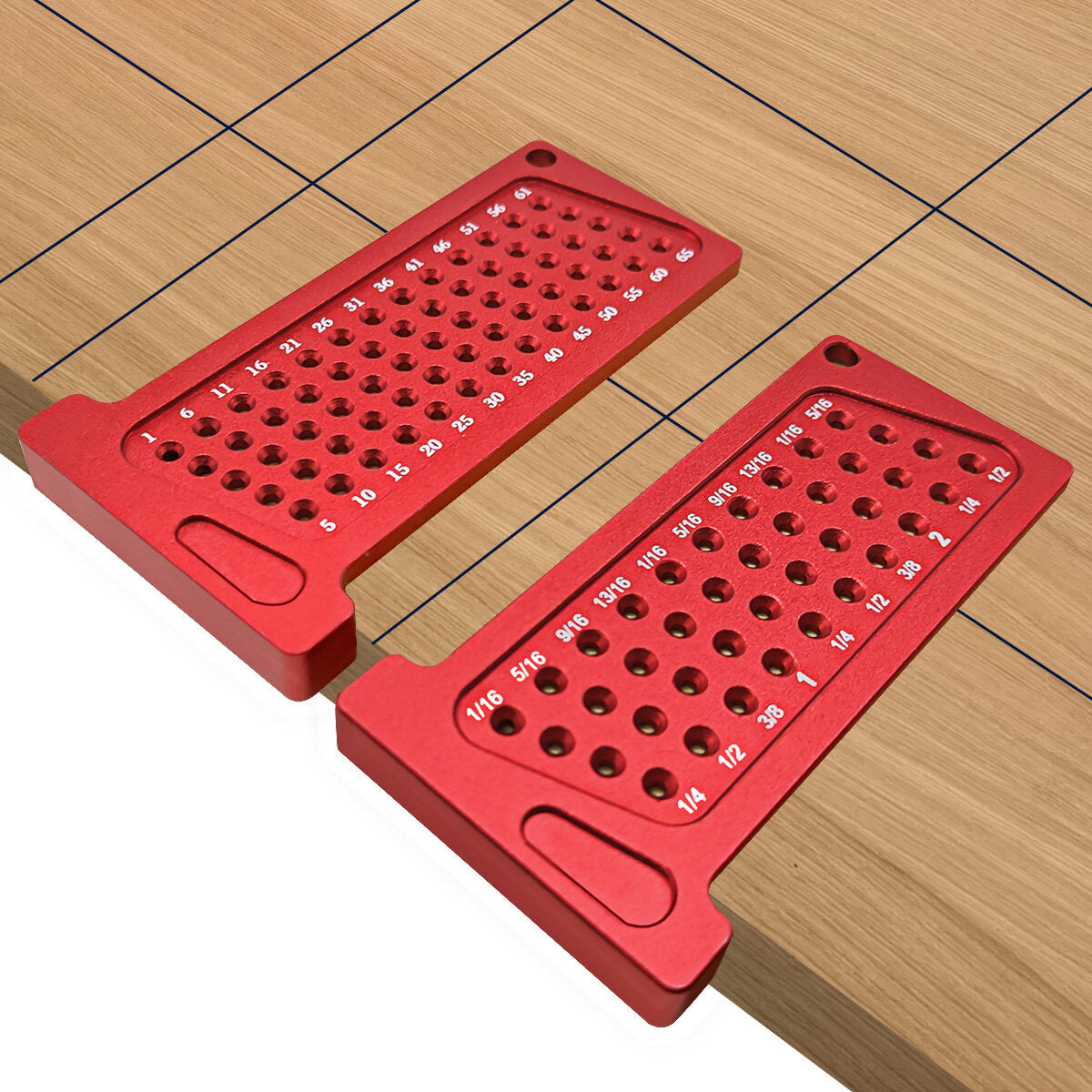 Precision Woodworking Scribe T-Ruler - Dual Metric & Inch Measurements, Durable Aluminum, Compact Design for DIY Projects