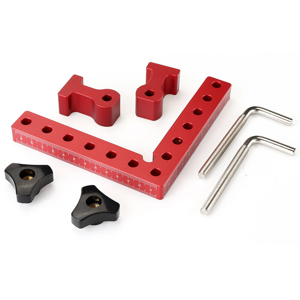 2 Set Woodworking Precision Clamping Square - L-Shaped Aluminum Alloy Fixtures for Accurate Panel Alignment