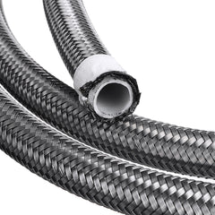 AN3 AN4 AN6 AN8 AN10 8FT 243.84cm Fuel Hose Oil Gas Line PTFE Stainless Steel Braided