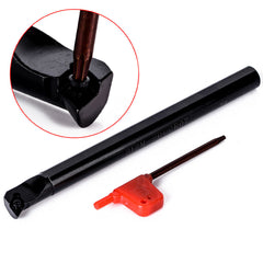 10pcs DCMT070204 Carbide Inserts with 4pcs 12mm Lathe Boring Bar Turning Tool Holder