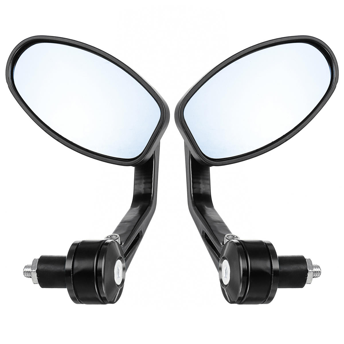 Pair Left Right Universal Handlebar Rearview Side Mirrors Motorcycle Scooter