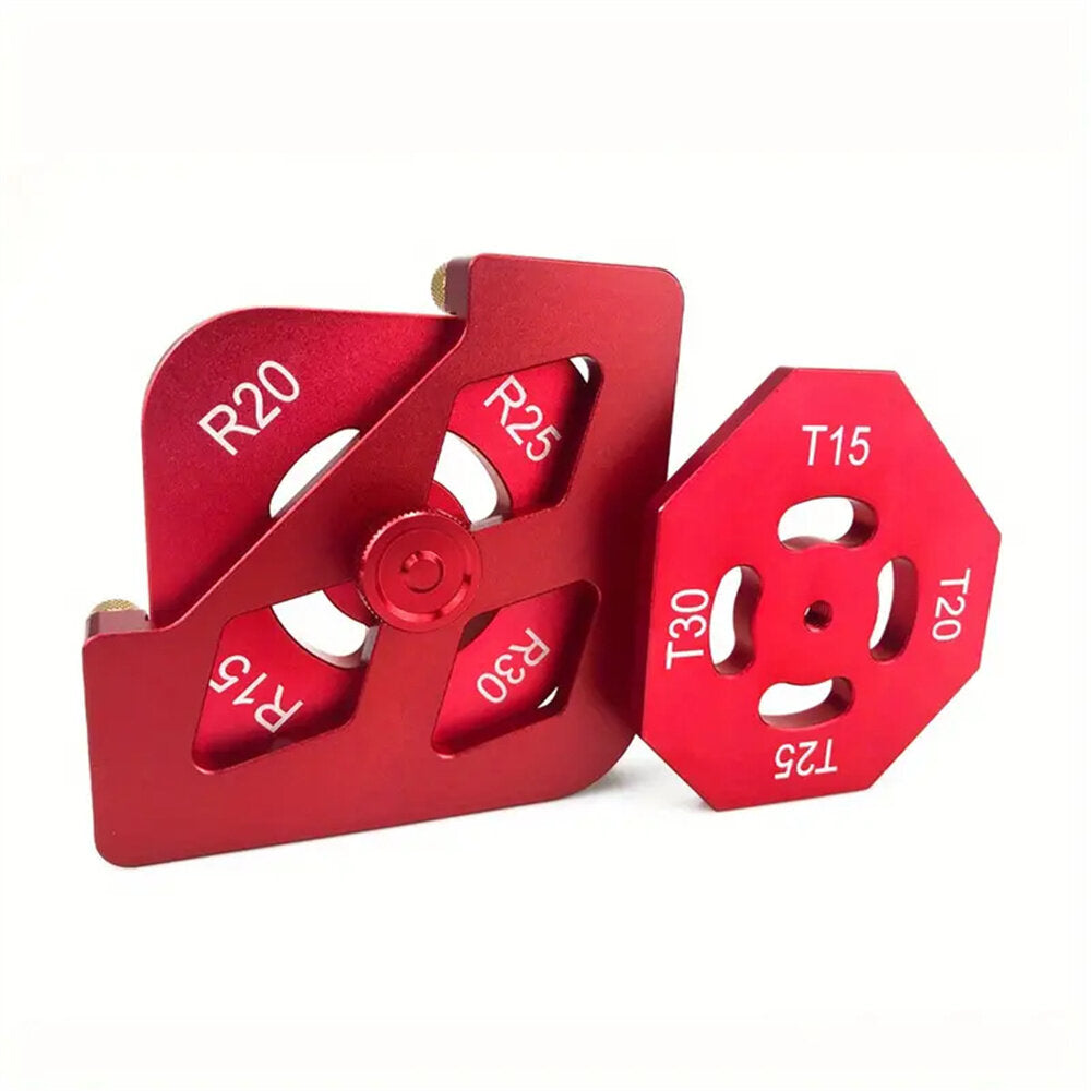 Multifunctional Woodworking Tool - Quick Change Corner Gauge for Precision Chamfering, Rounding & Beveling - Durable Aluminum Alloy
