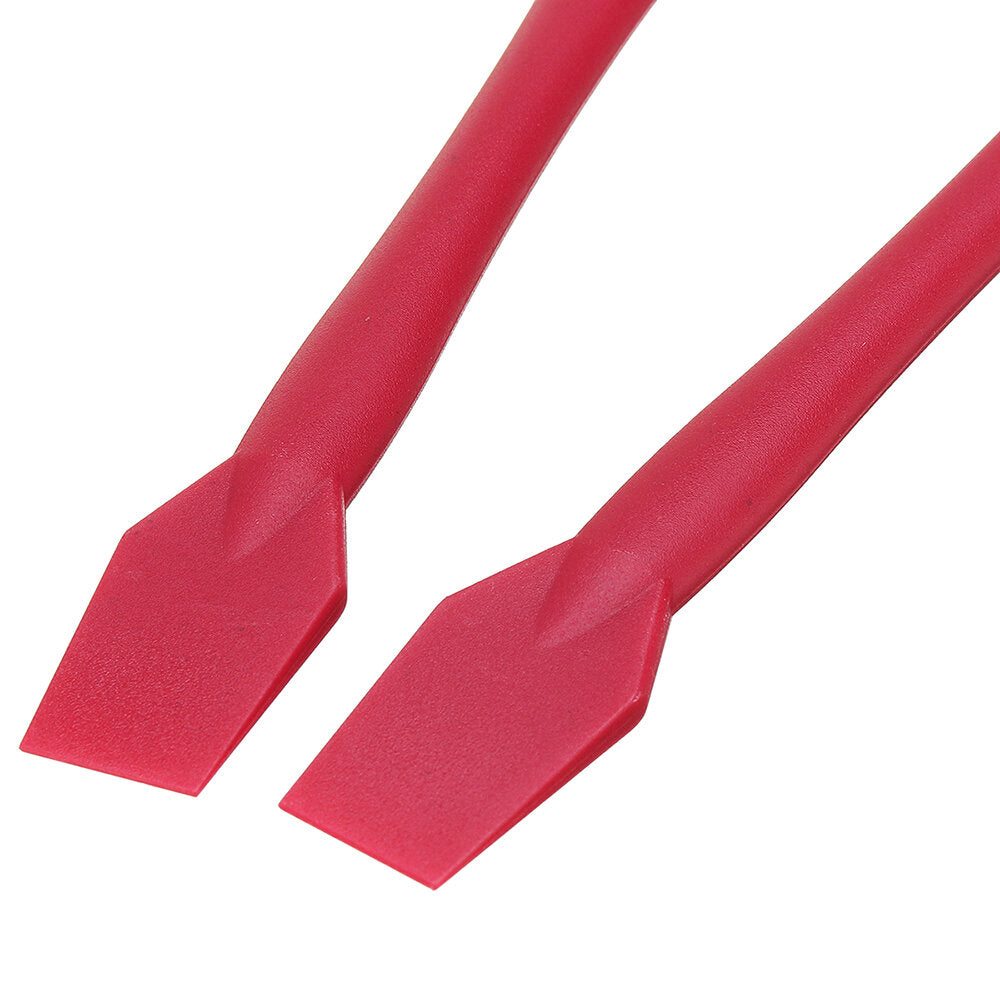 4Pcs Silicone Glue Kit with Wide/Narrow Brushes, Flat Scraper & Glue Tray for Woodworking Projects
