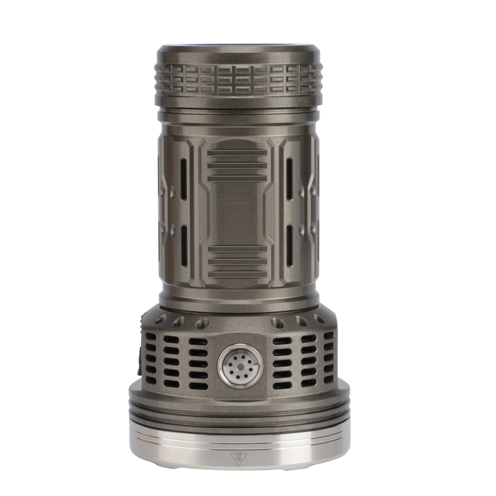 18x 21000LM 871M 190000CD Anduril UI Power Bank Flashlight High Performance LED Torch Super Bright Strong Spotlight