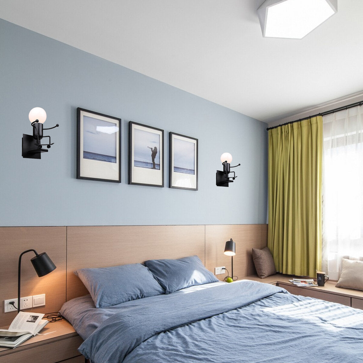220V Wall Iron LED Sconce Light Lamp Creative Design Living room Bedroom