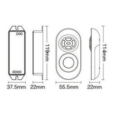 Single Color Dimmer Controller + 433MHz RF Remote Control for LED Strip Tape Light DC12-24V