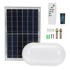 15W/25W Solar LED Ceiling Lamp Soft Light Effect Oval Bulb Waterproof Garage 2