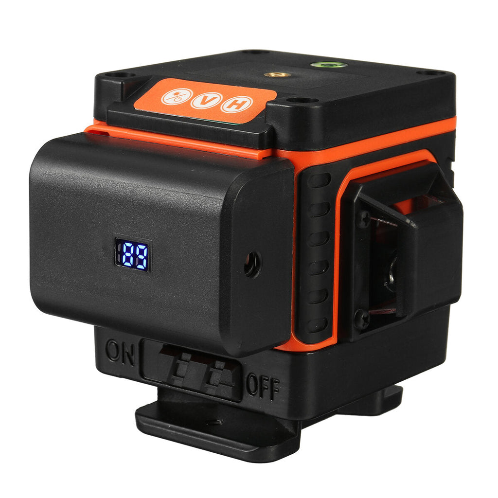 8/12/16 Line Digital Laser Level Green Light Self Leveling 360 Rotary