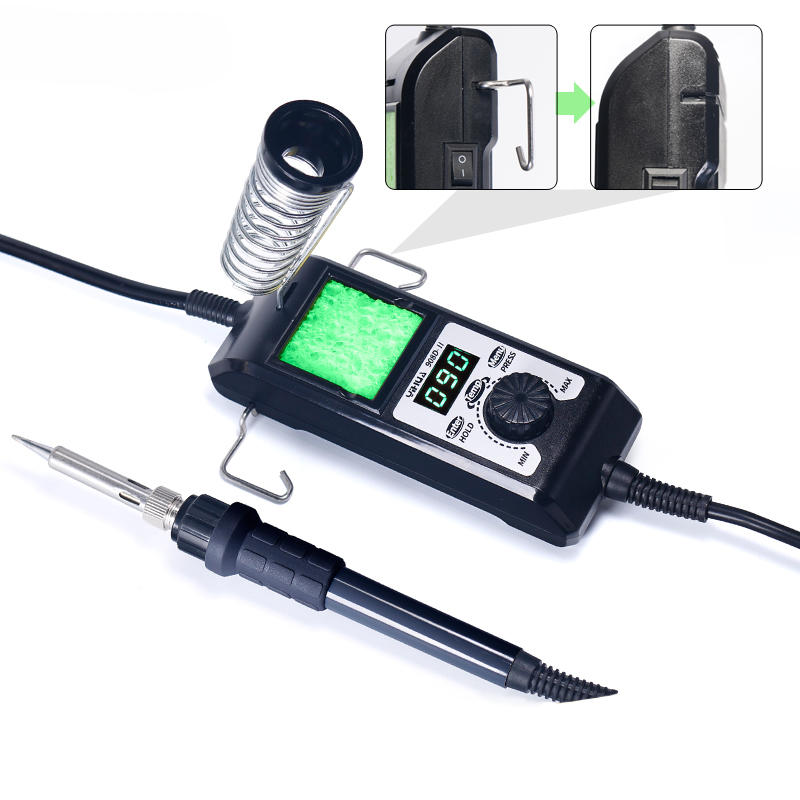 Temperature Adjustable Soldering Iron Station Temperature Correction Sleep Protection 65W 90~480 Removable Stand