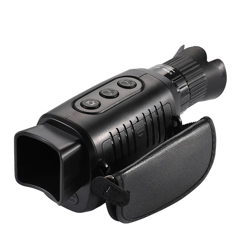 1080P HD Night Vision Monocular, 5X Zoom, 300m Infrared Camera, IPX4 Waterproof, Outdoor Hunting Telescope