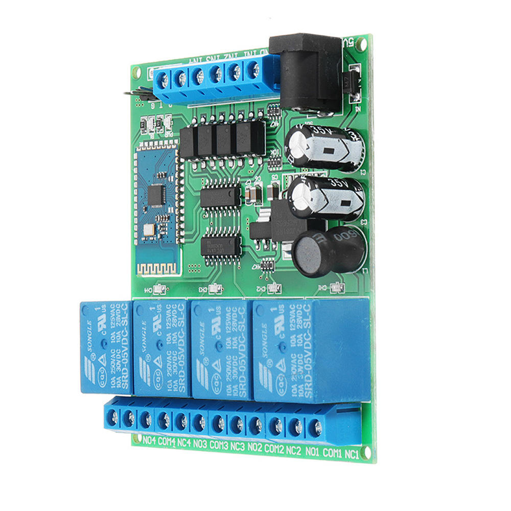 DC 5V 9V 12 24V 4 Channel Bluetooth Relay Android Mobile Wireless Remote Control Switch