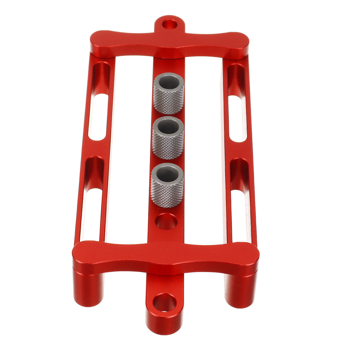 Self-Centering Doweling Jig for Woodworking - Metric & Inch Dowel Punch Locator Drilling Tool