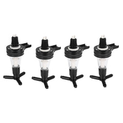 30ml Capacity Wall Mounted Stand 4 Bottle Alcoholic Drink Dispenser for Home Bar Drink Dispenser Pourer Rack