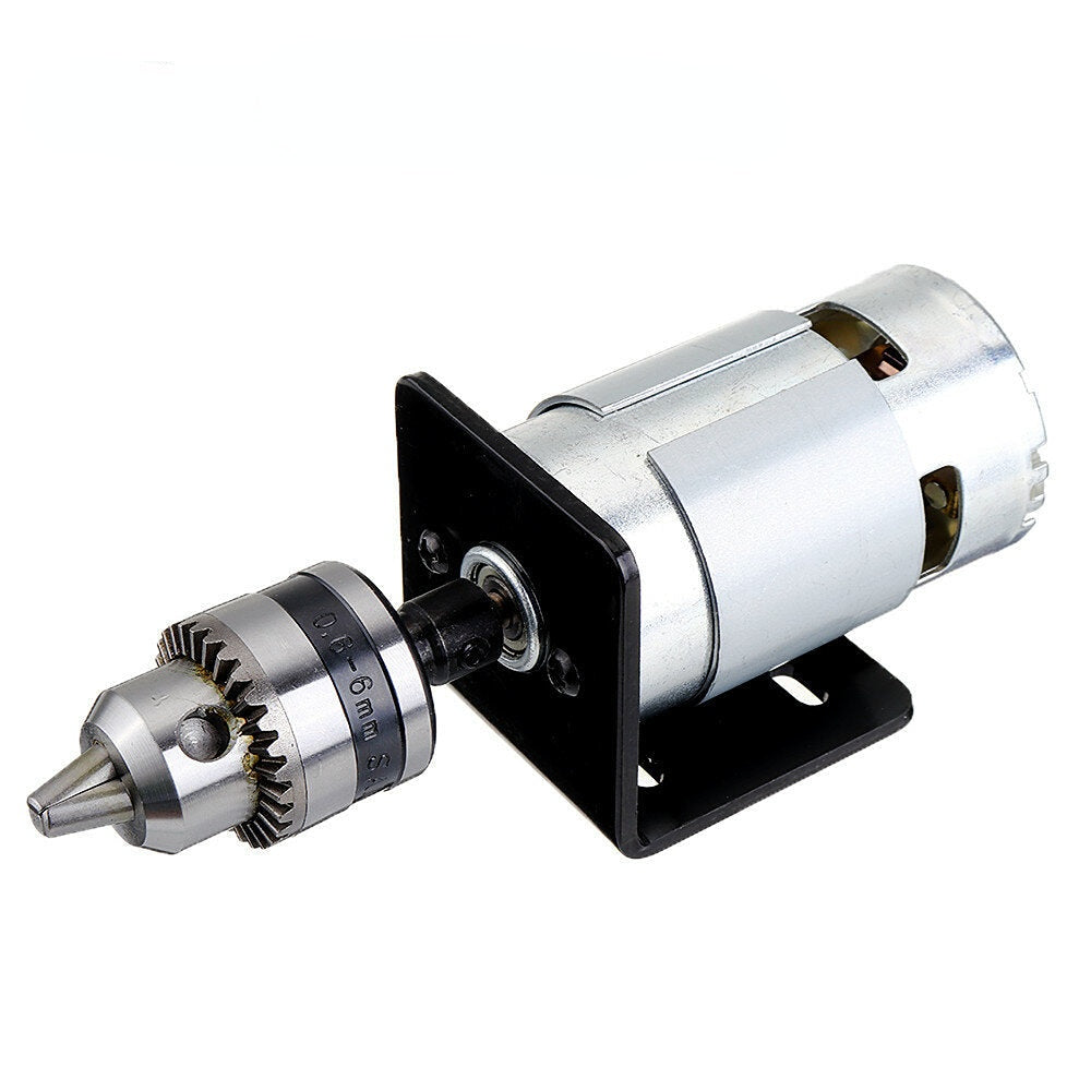 DC 12V Lathe Press 795 Motor With Drill Chuck and Mounting Bracket or 24V 15A 360W Power Convertor