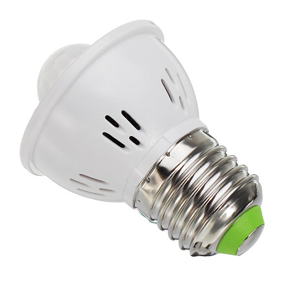 E27 B22 3W Human Body Infrared Sensor Warm White Pure White LED Light Bulb for Stairway AC220V