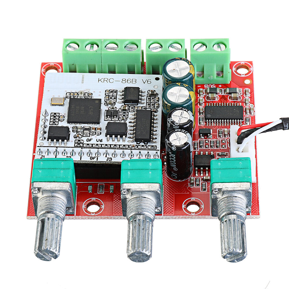 15Wx2 + 30W 2.1 Channel Bluetooth Subwoofer Amplifier Speaker Board Digital Active Lossless Computer Sound Amplifier DC 8-20V