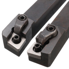 2pcs MCLN 16x100mm Lathe Index Turning Tool Holder with 10pcs CNMG1204 Insert