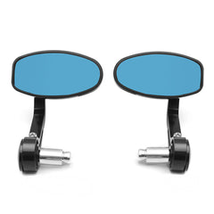 Motorcycle Bar End Rearview Side Mirrors For 7/8inch 22mm Handlebar Moped Dirt Bike