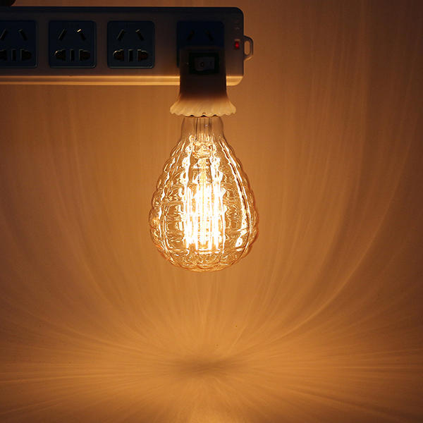40W Warm White Pineapple Fire Balloon Retro Vintage Global Incandescent Light Bulb AC220V