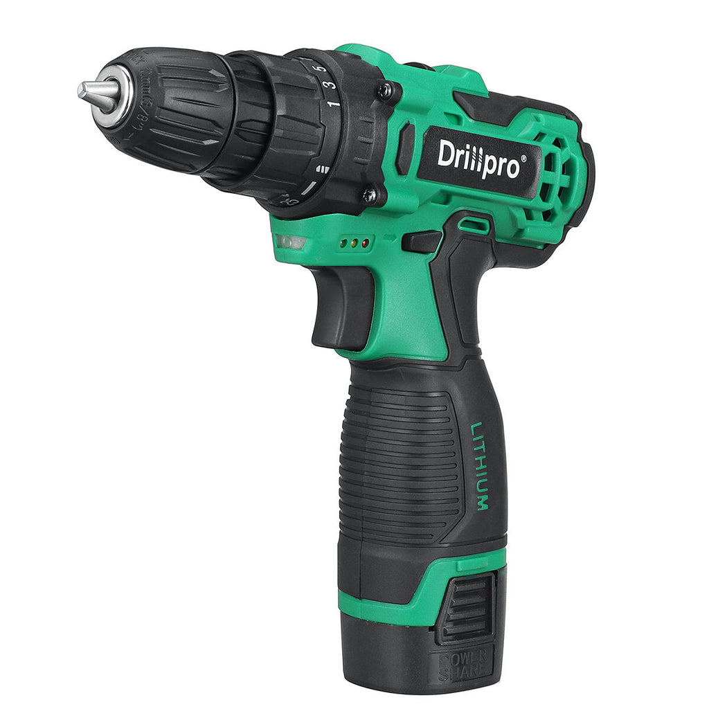 18V 1500mAh Cordless Drill Rechargeable 2 Speed Electric Drill