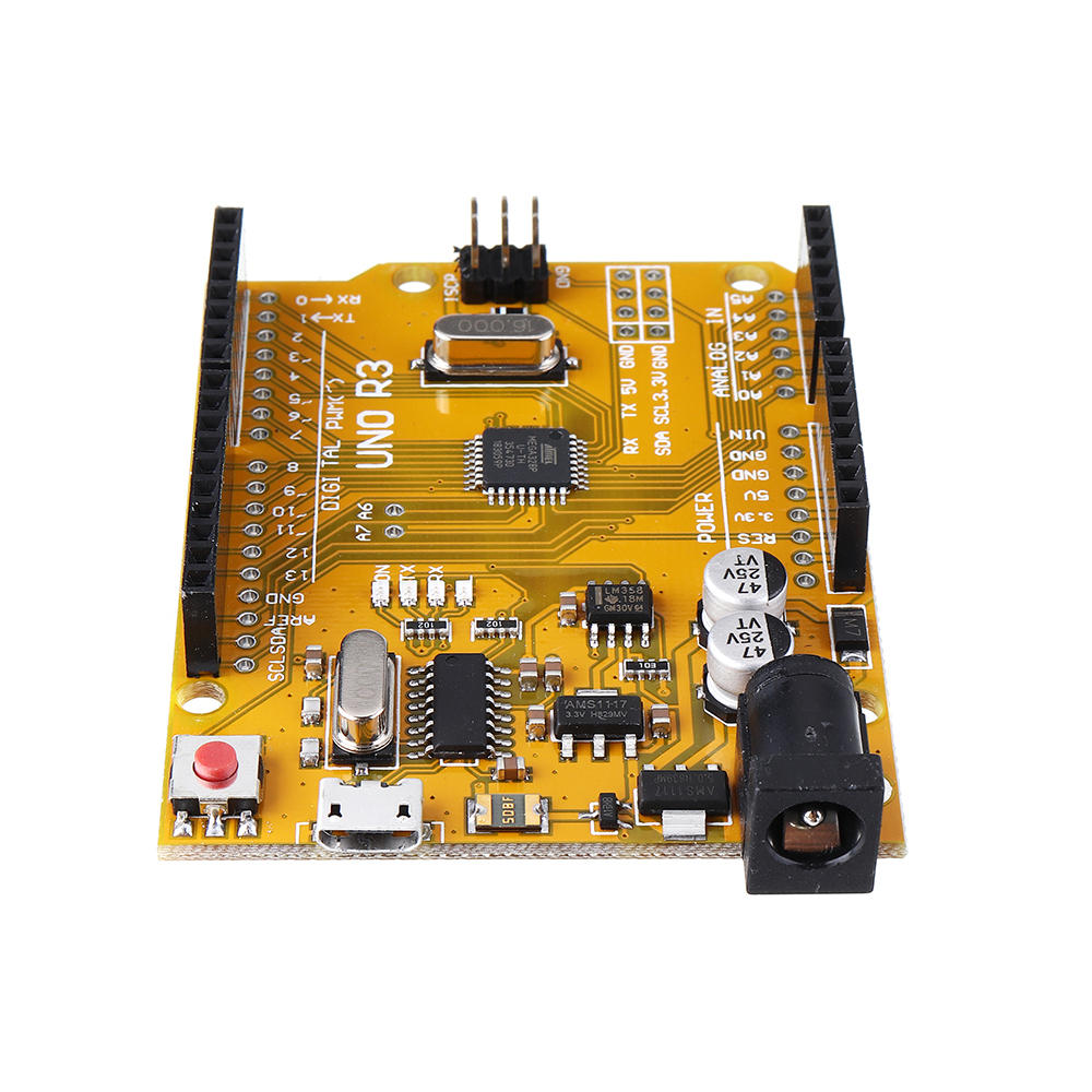 3pcs ATmega328P UNO R3 Development Board Improved Version Enhanced SCM Yellow Module