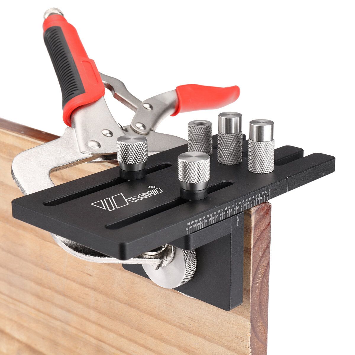 Precision Hole Driller Tool - Durable Aluminum & Stainless Steel, Micro-Adjustment, 2-in-1 for Woodworking Projects