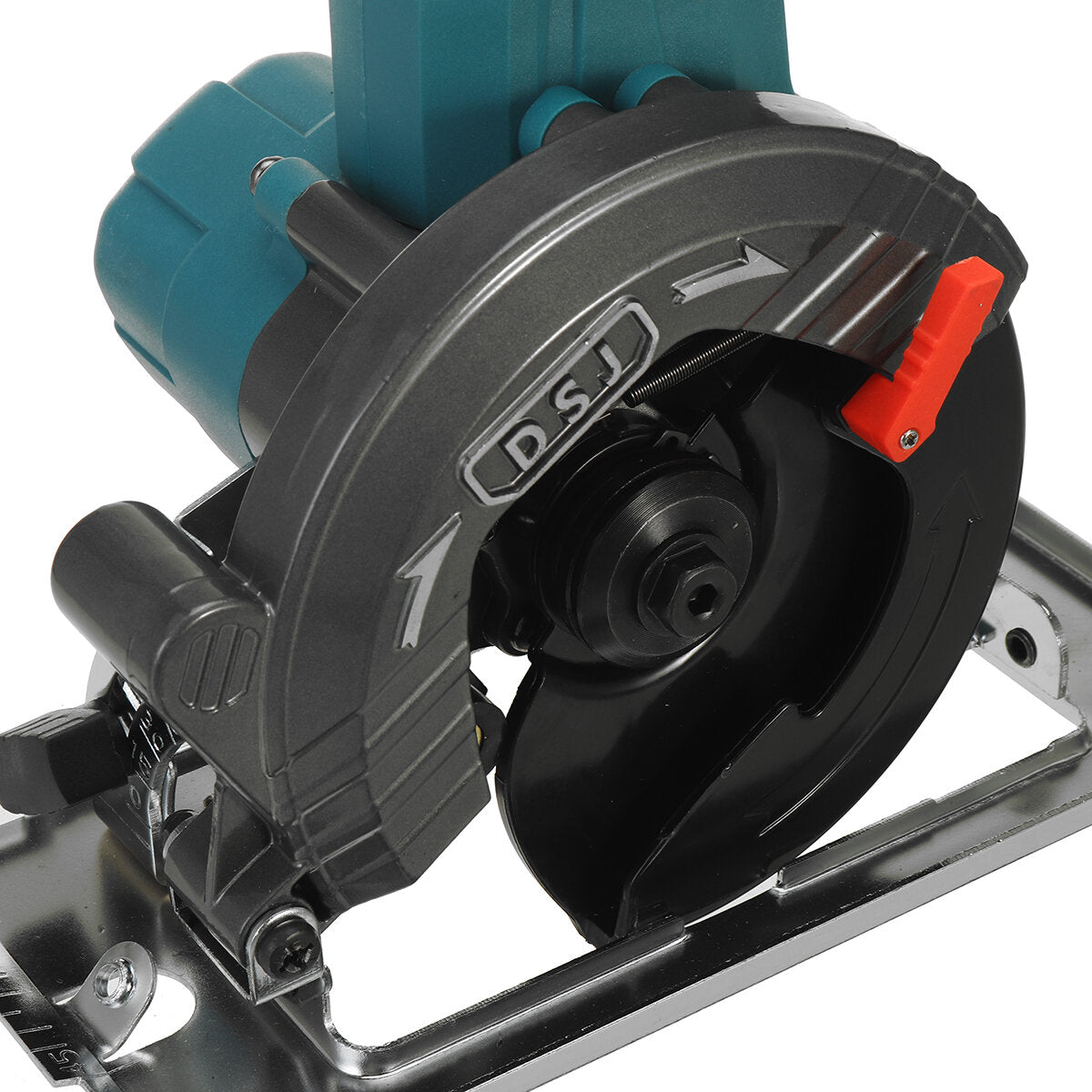 21V 3000W 5In Cordless Electric Circular Saw Curved Cutting Adjustable Cut Off Saw with 1/2 Batteries For Woodworking
