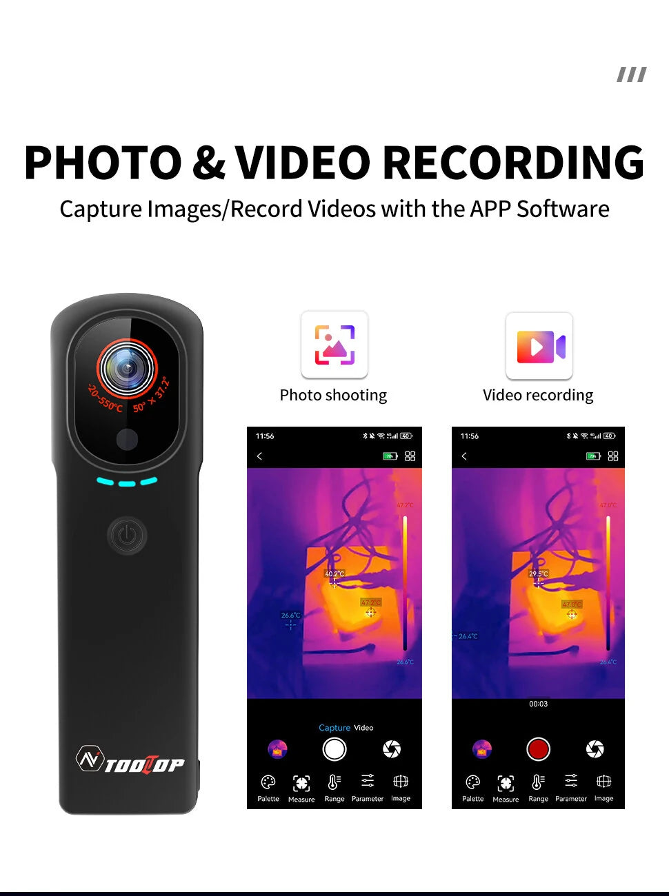 GreenZech T9 WiFi Professional | 256x192 HD Thermal Camera | Wireless Image Transmission & Dual-Light Fusion