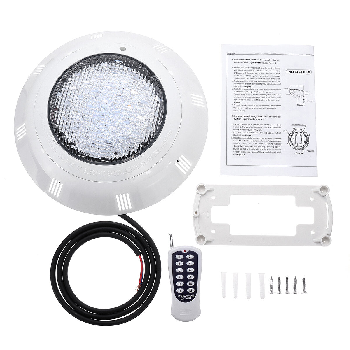 45W RGB LED Swimming Pool Light 450LED IP68 Waterproof AC/DC12V Outdoor Underwater Lamp