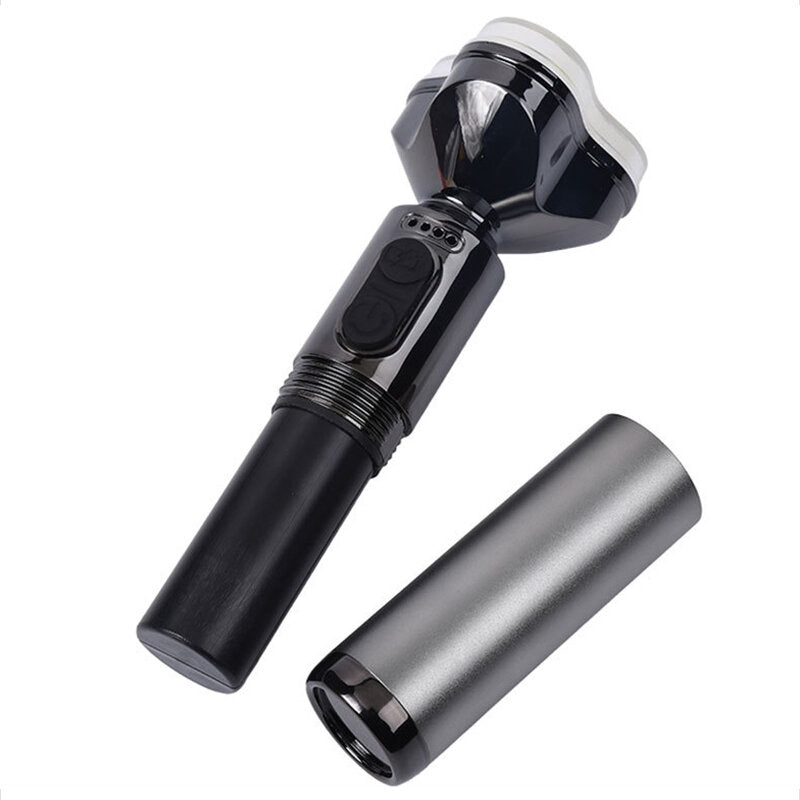 Portable Flashlight with 18650 Battery USB Rechargeable Long Range Waterproof LED Torch With Power Display Outdoor Search Lamp