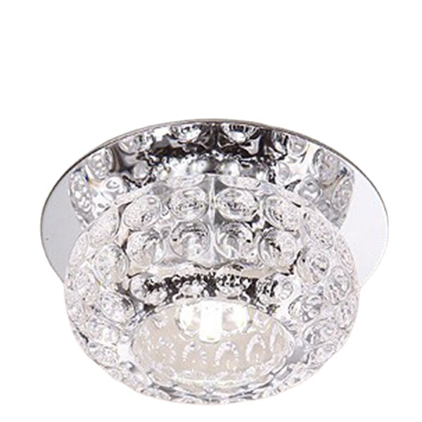 3W 5W Modern Round Shape Warm White Pure White Crystal LED Ceiling Light Chandelier Downlight