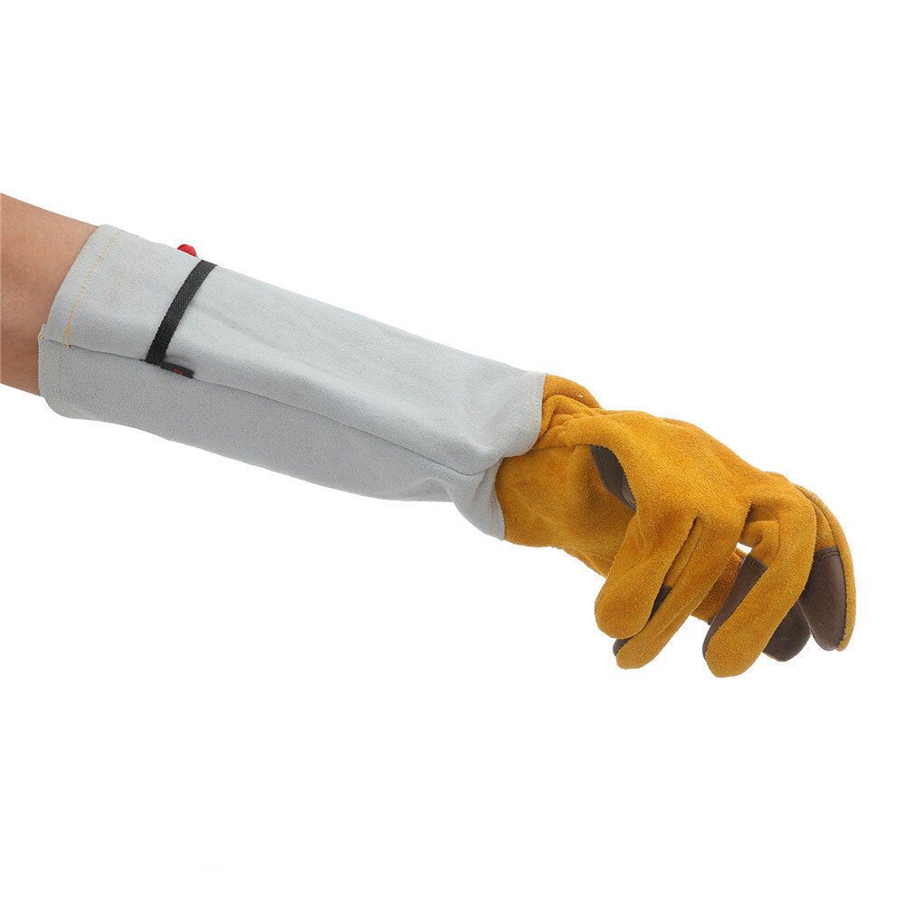 2PCS M/L/XL Unisex Garden Gloves Work Mittens Long Cuff Thorn Protection