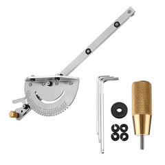 Brass Handle Miter Gauge Assembly Ruler With T-track for Table Saw Router Woodworking