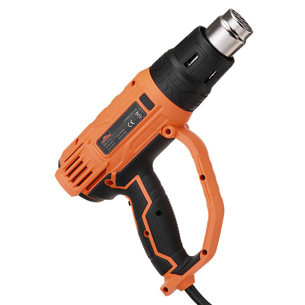 2000W HotAirGuns 8 Levels Temperature 3Modes Heat Guns Kit W/ 4 Nozzles for Stripping Paint Removing Rusted Bolt Shrinking PVC