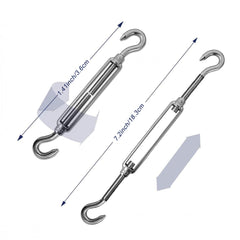 42PCS Awning Accessories Sunshade Sail Stainless Steel Hardware Kit Easy to Install