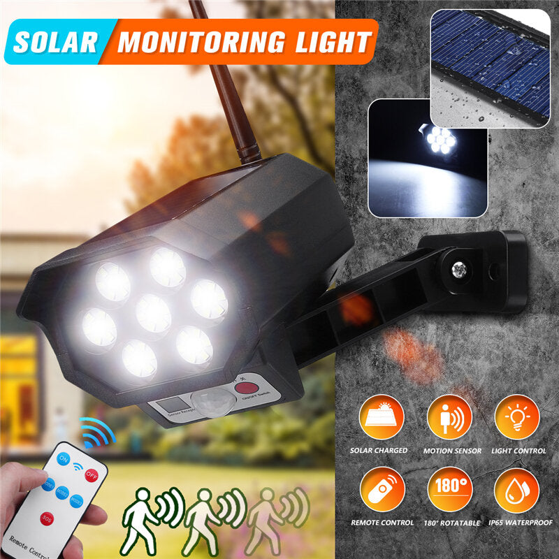 42LEDS COB IP65 Solar Simulation Monitoring Light Intelligent Light Control Human Body Induction