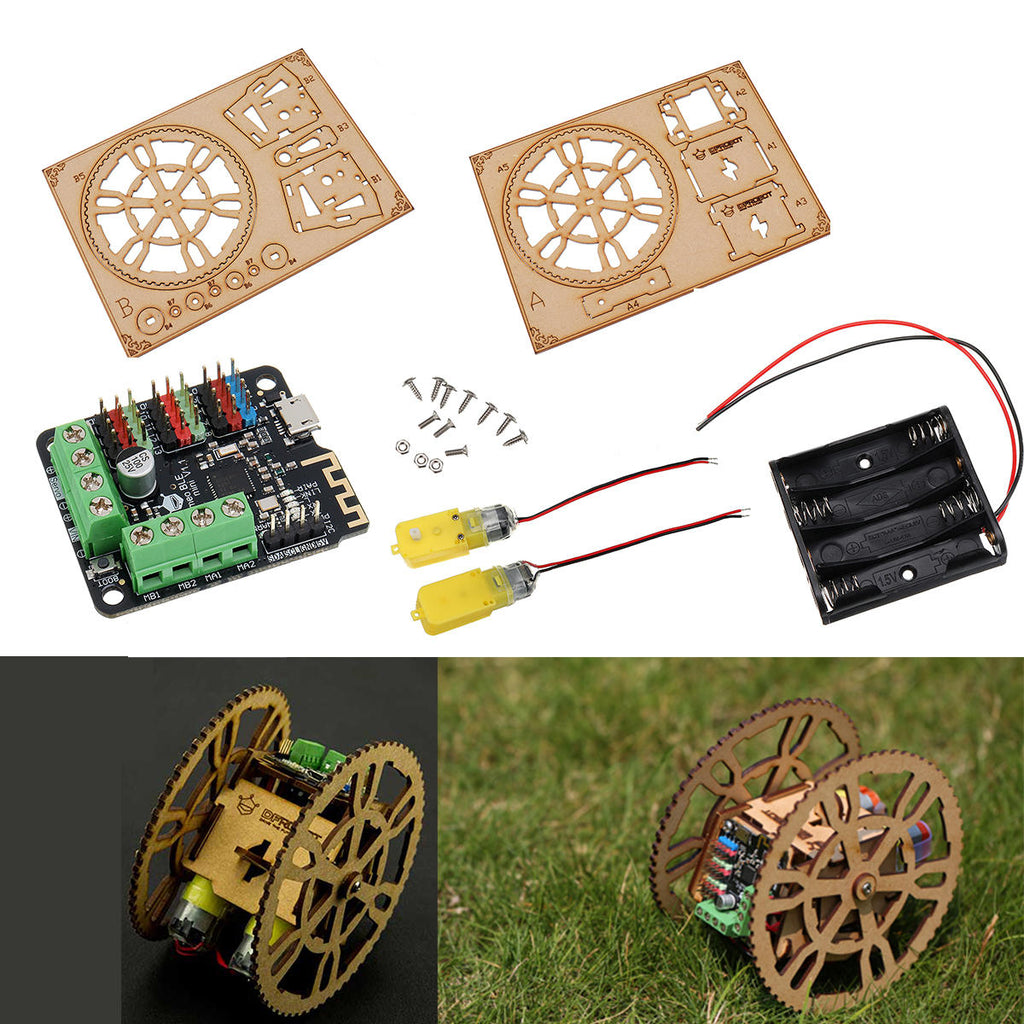 Flame Wheel Robot 2WD Remote Control Robot Kit Support iOS App Control with TT Motor/6~10V Control Board