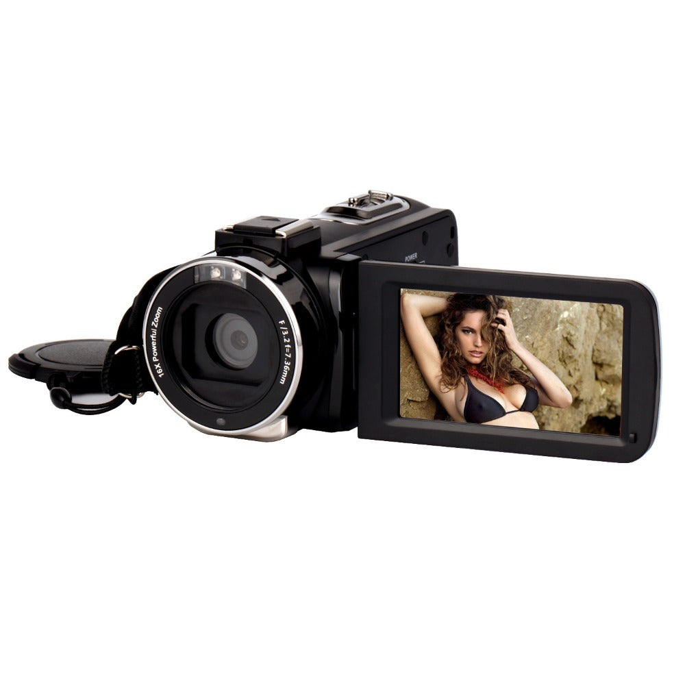 4K Ultra HD Camcorder with 48MP, 18x Zoom, Night Vision, Remote Control, and HDMI Output - Perfect for Videos & Photos