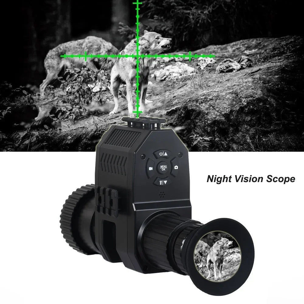 940 Plus Night Vision System with HD AMOLED Screen, DVR, and Scope Attachments for Hunting & Wildlife Observation
