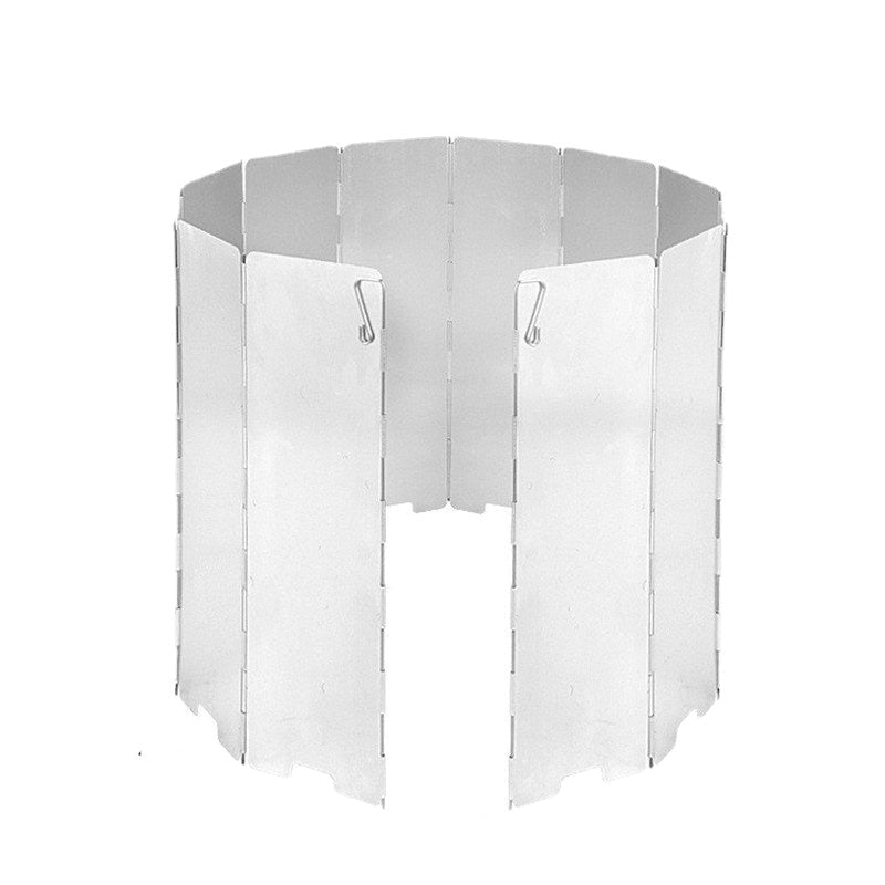 Gas Stove Wind Shield Outdoor Camping Picnic Cooking Burner Windproof Screen Aluminum Alloy Wind Screen