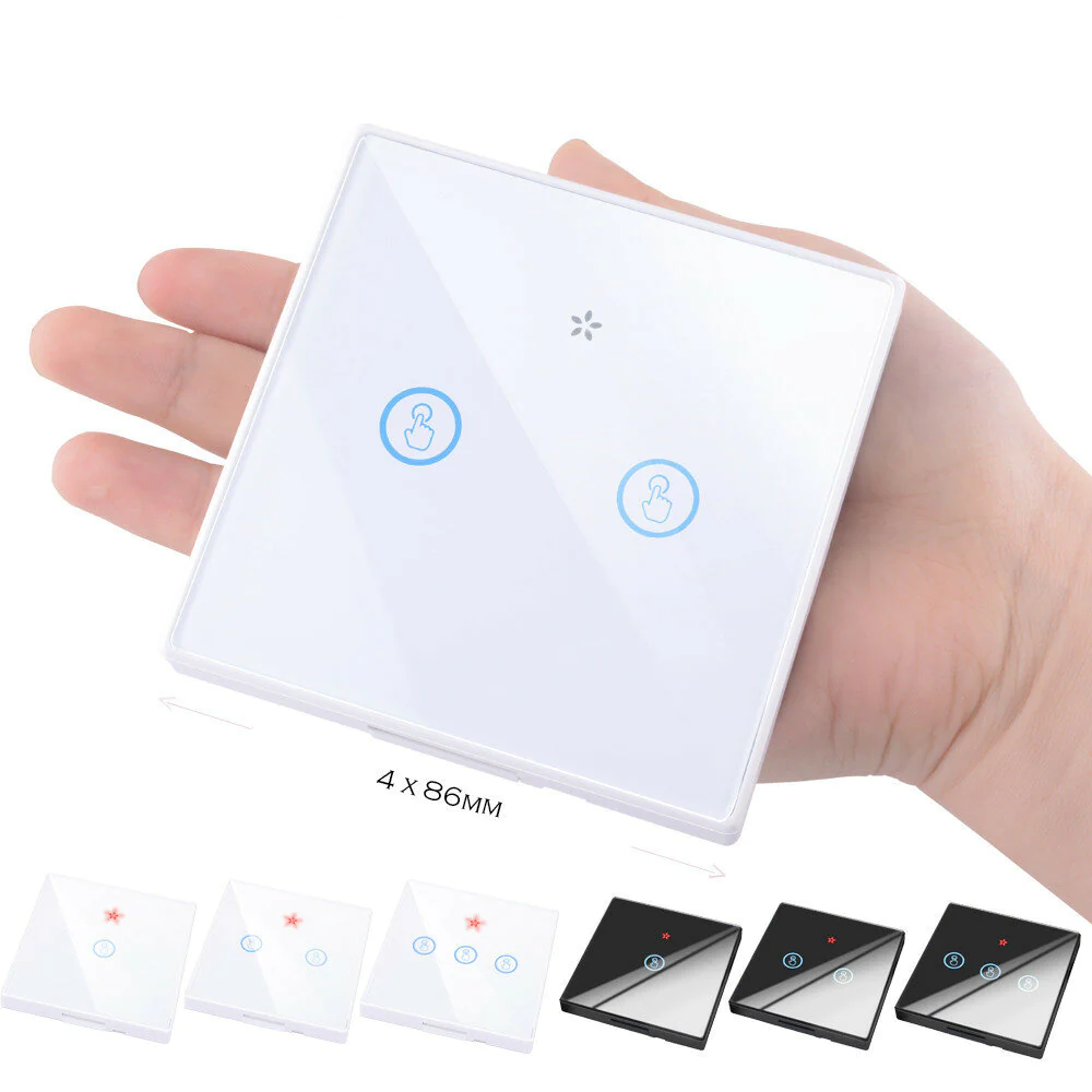 White Smart Home Wireless 1gang Touch Switch Light