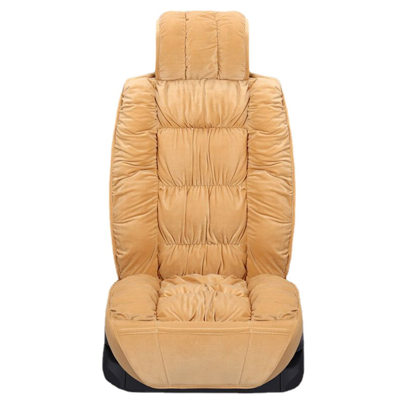 Car Seat Cover Breathable Warm Velvet Thickening Sponge Non-slip Cloth