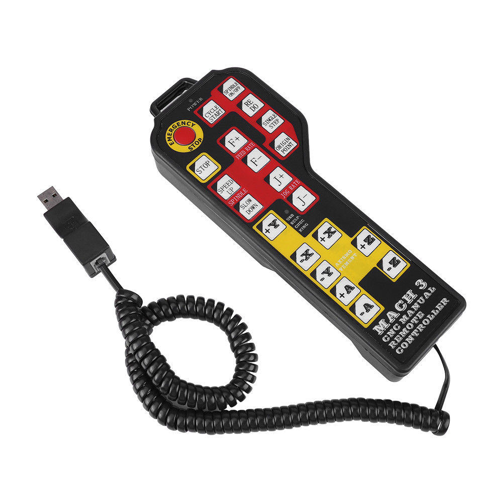 4 Axis USB Pendant CNC Handwheel Engraving Numerical Remote Controller for MACH3