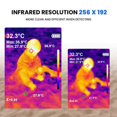 GreenZech Industrial 256-A | 256x192 HD Thermal Imaging Camera | Professional 3.5" Handheld Infrared Diagnostic Station