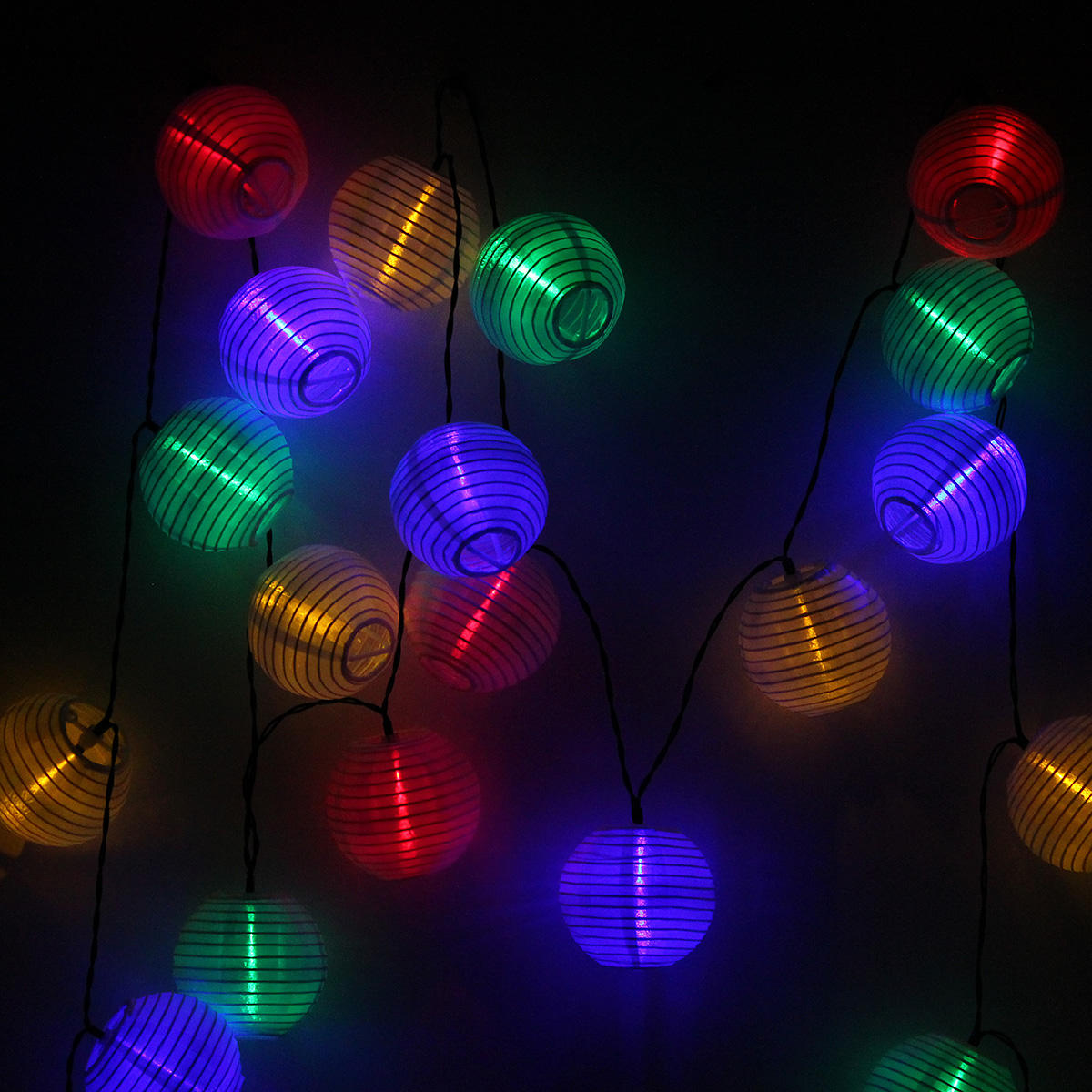 Solar Powered 30LED Fairy String Light White Shell Lantern Xmas Wedding Garden Lamp
