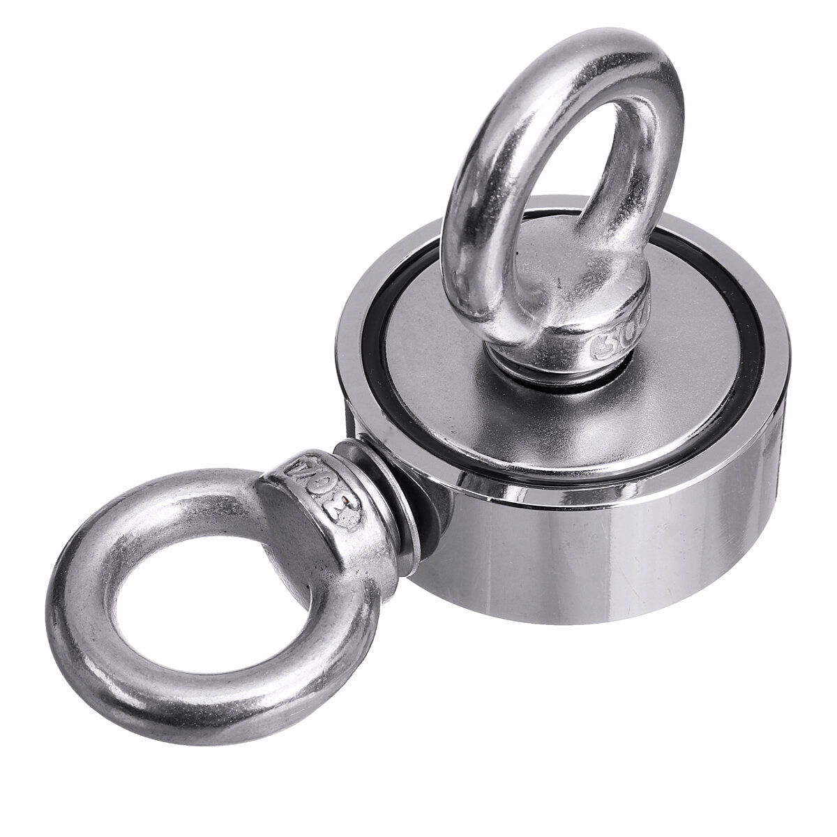 48/60/67/75mm Neodymium Recovery Magnet with 10M Rope Fishing Magnet Salvage Tool