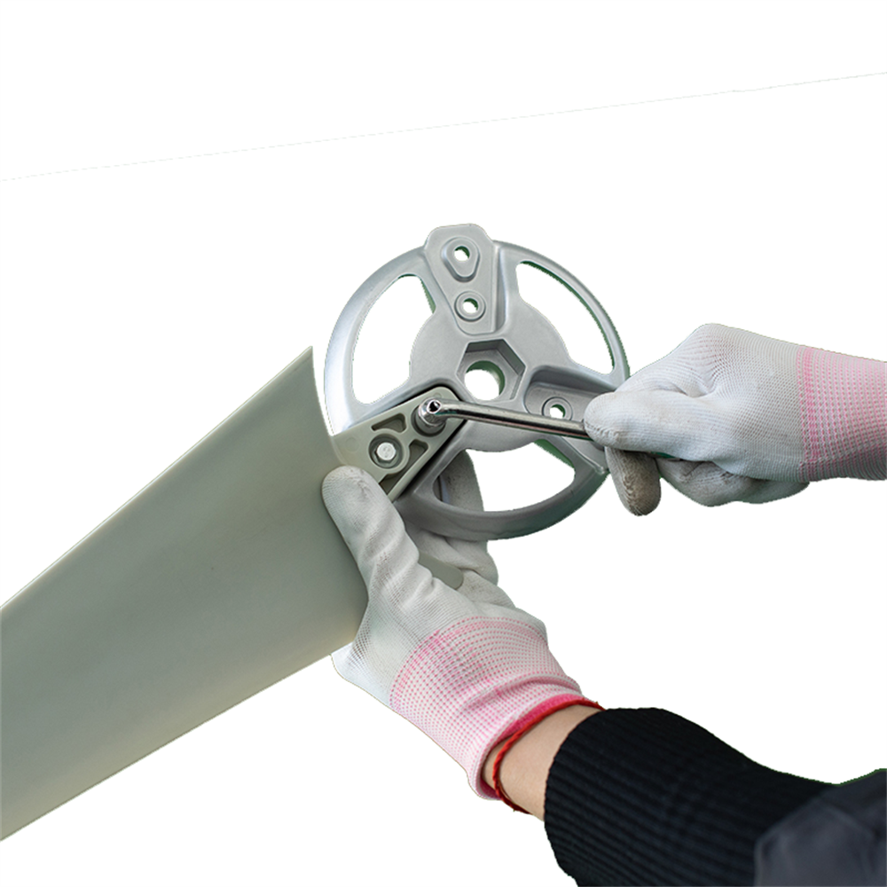 300W S-Shaped 6-Blade Wind Turbine Generator with Controller & Inverter, 12V/24V Auto-Charging